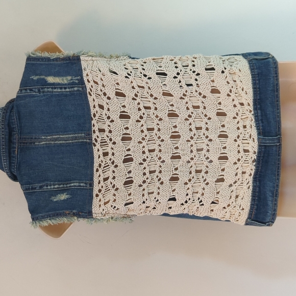 Free People Macrame Cargo Vest S - Picture 10 of 16